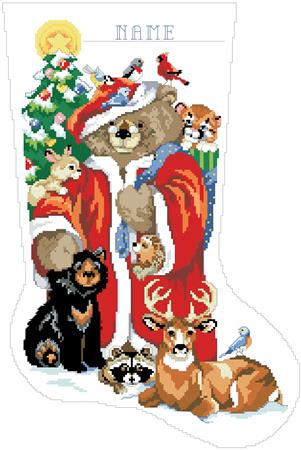 Teddy Bear & Friends Stocking